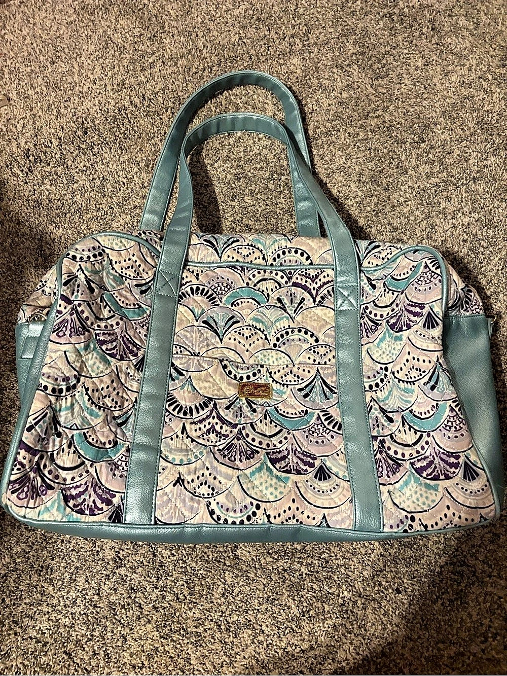 Betsy Johnson Weekender Bag Blue & Purple